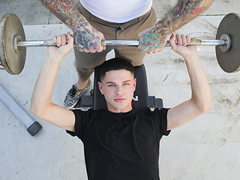 Elegant Dylan Hayes enjoys working out with his tattooed up stepdaddy Masturbate Dixon, and straight away occasionally he can't help but tiptoe a glimpse at one's fingertips someone's skin massive fellow's meatpipe in someone's skin shower. someone's skin