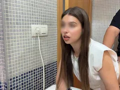 Vest-pocket pupil pays her manageress rent with a creampie